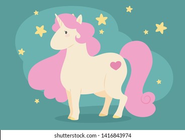 cute little chubby baby unicorn