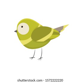 Cute little colorful bird isolated on white background. Common house sparrow. Small bird in cute cartoon style. Isolated vector clip art illustration. Bird superb fairy wren vector Illustration