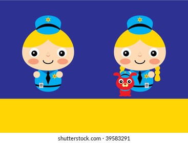 cute little cop couple