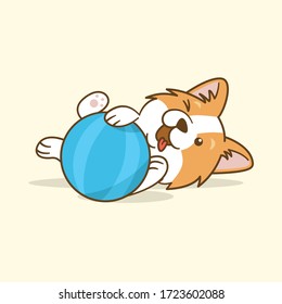 Cute Little Corgi Sticker