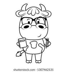 cute little cow character