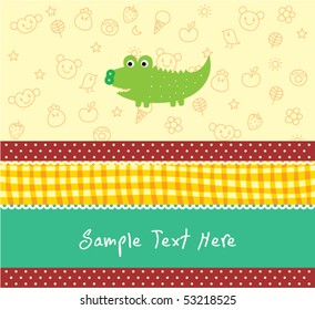 cute little crocodile