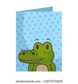 cute little crocodrile character