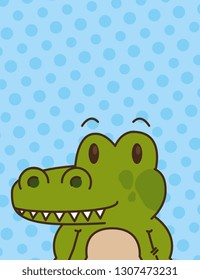 cute little crocodrile character