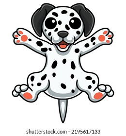 Cute little dalmatian dog cartoon