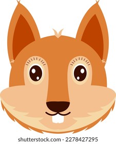 Cute little deer face illustration