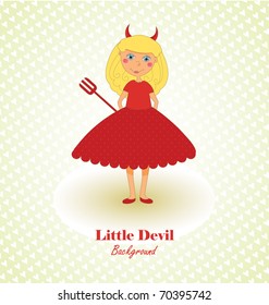 Cute Little Devil Background