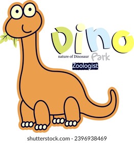 cute little dino looking for friend