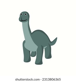 Cute Little Dino Vector Illustration