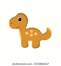 Cute Little Dino Vector Illustration
