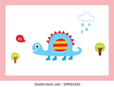 cute little dinosaur holiday
