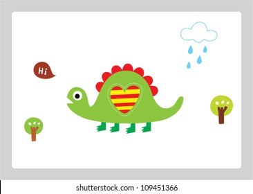 cute little dinosaur holiday