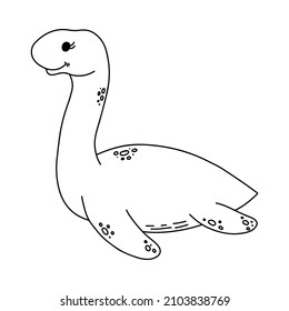 plesiosaurus coloring page