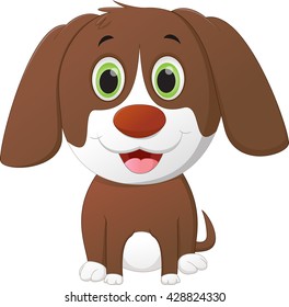 cute little dog cartoon