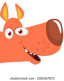 Cute little dog cartoon. Vector illustration of a doggy