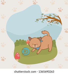 cute little doggy mascot character