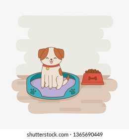 cute little doggy mascot character