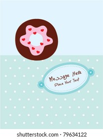 cute little donuts greeting card