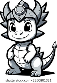 Pequeño dragón en cola