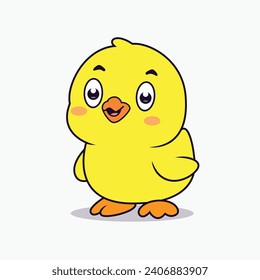 Cute little duck, Cartoon Illustrator