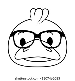 cute little duck character