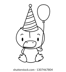 cute little duck character