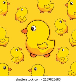 Cute Little Duck Pattern Use Pattern Stock Vector (Royalty Free ...