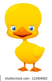 Cute Little duck vector