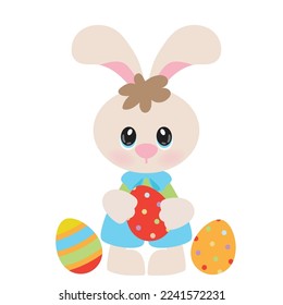 Cute kleine Osterblase, Vektorgrafik-Illustration