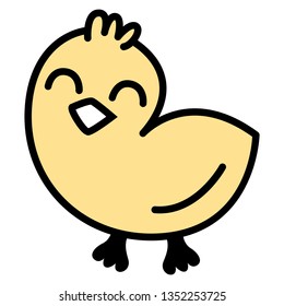 Cute Little Easter Chick Clip Art Stock Vector (Royalty Free) 1352253725