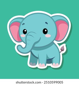 Elefante bonito com orelhas grandes
