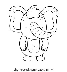 cute and little elephant character