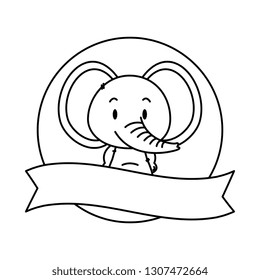 cute little elephant character