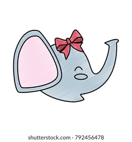 cute little elephant icon