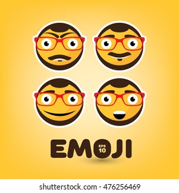 cute little faces with glasses