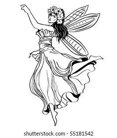 Cute little fairy -vector
