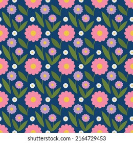 Cute little flower seamlass pattern.