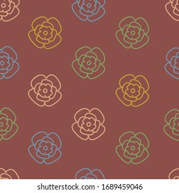 süße kleine Blume, nahtlose Muster-Vektorillustration für Stoffdruck