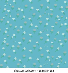 Kleine Blume schlucken. Nahtlose Muster für Mode, Verpackung, Textilien, Tapeten. 