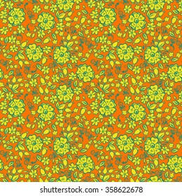 cute little flowers fabric pattern. floral seamless vector illustration