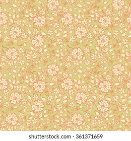 cute little flowers fabric pattern. floral seamless vector illustration