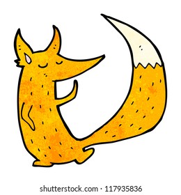 cute little fox cartoon character
