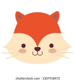 cute and little fox character