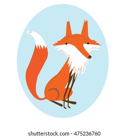 Cute little Fox in the forest