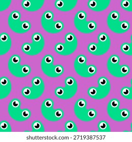 Süße kleine Frosch Muster nahtlos. Frögelchenhintergrund. Ornament von Kindergewebe