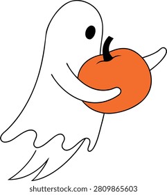 Cute Little Ghost Carrying