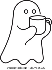 Cute Little Ghost Character