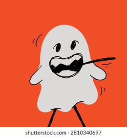 Cute Little Ghost Character