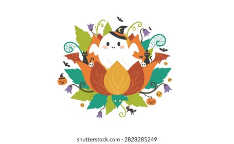 Cute little ghost character