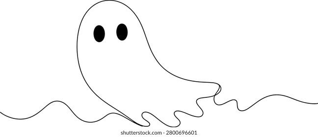 Cute little ghost drawing